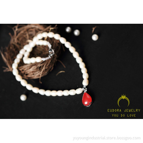 Fashion Female Beautiful Freshwater Pearl Necklace (XL1801)